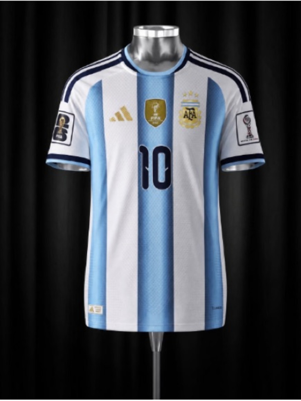 Blue White #10 Soccer Jersey 2026 World Cup Fan Shirt Men’s M